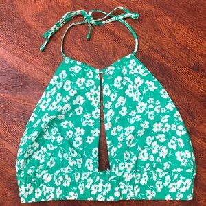 NEW!!! Green floral halter top!! 💚